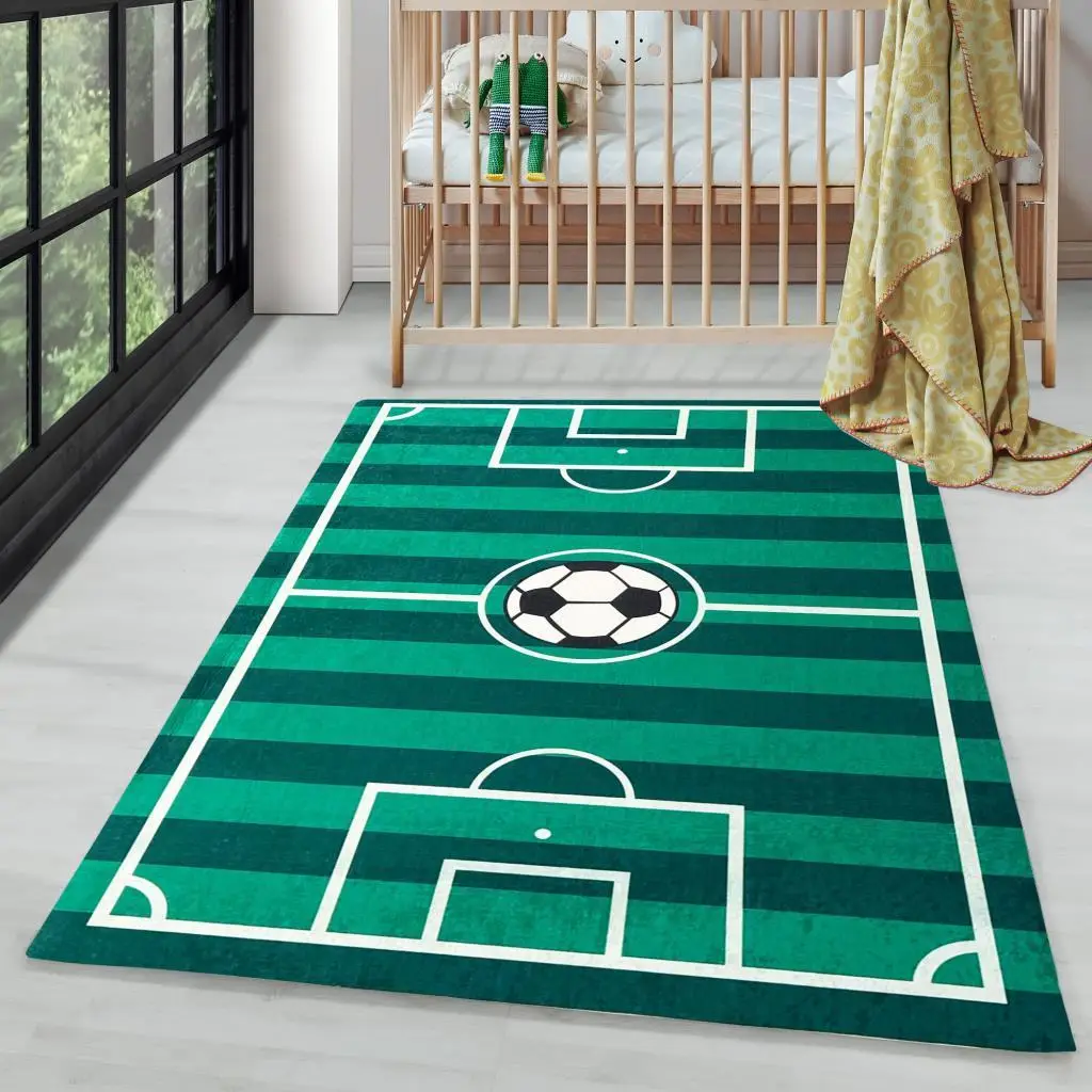 Çocuk Bebek Genç odası eğitici oyun Halısı Futbol Sahası temalı Yeşil Halı Kaymaz Taban Yıkanabilir Çocuk Bebek Genç odası eğitici oyun Halısı Futbol Sahası temalı Yeşil Halı Kaymaz Taban Yıkanabilir