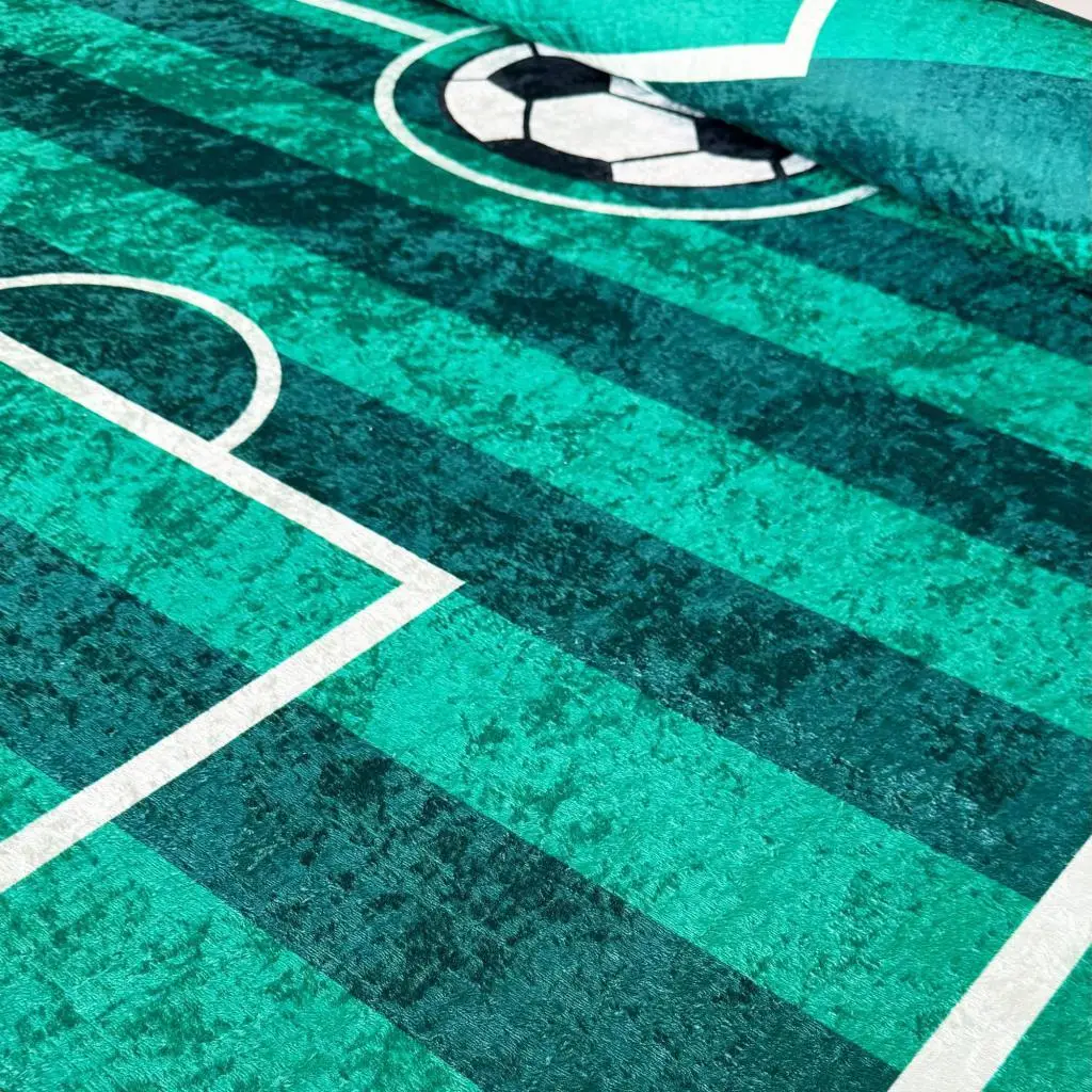 Çocuk Bebek Genç odası eğitici oyun Halısı Futbol Sahası temalı Yeşil Halı Kaymaz Taban Yıkanabilir Çocuk Bebek Genç odası eğitici oyun Halısı Futbol Sahası temalı Yeşil Halı Kaymaz Taban Yıkanabilir