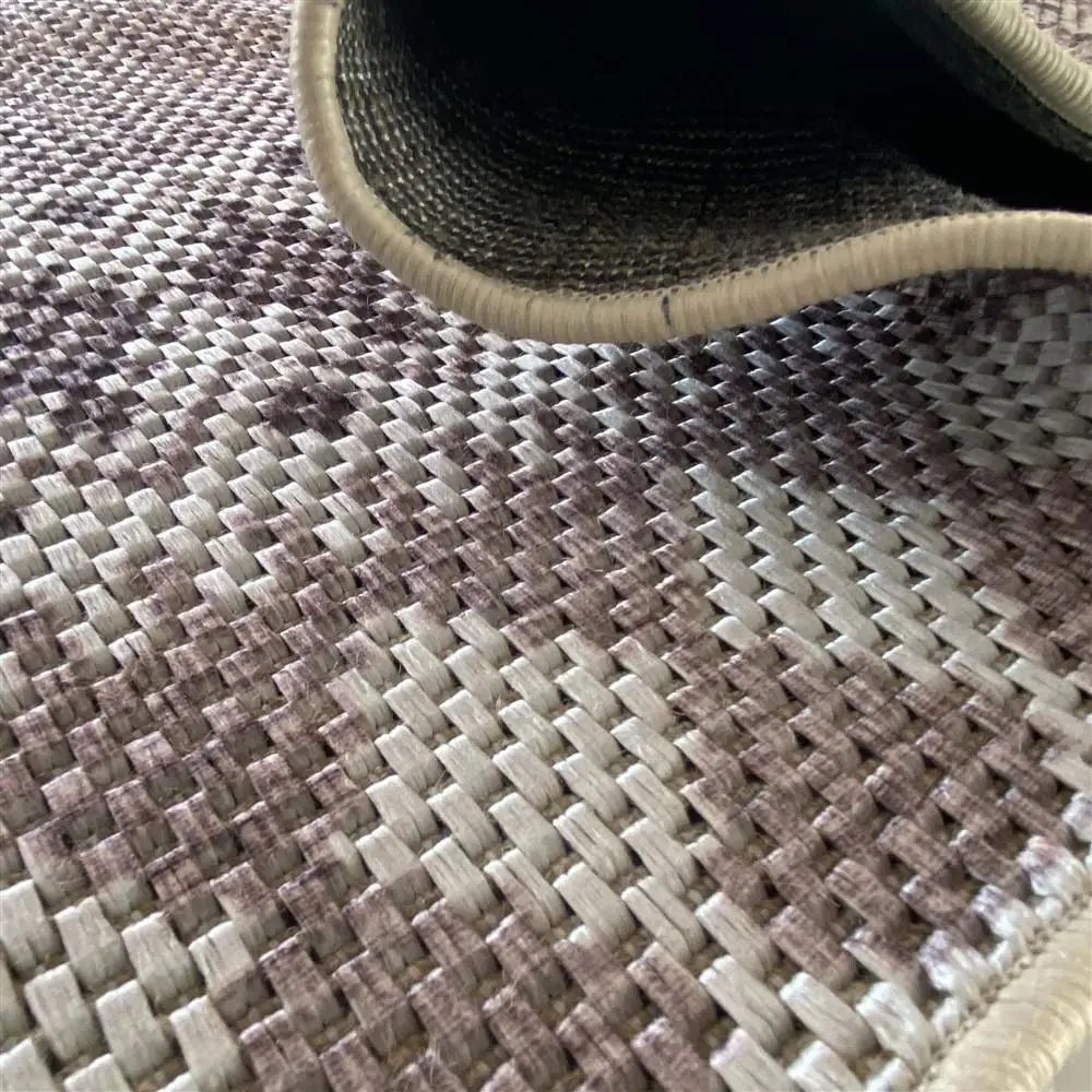 Dış Mekan Jüt Hasır Halı Dokuma Taban kilim desenli Krem Bej Dış Mekan Jüt Hasır Halı Dokuma Taban kilim desenli Krem Bej