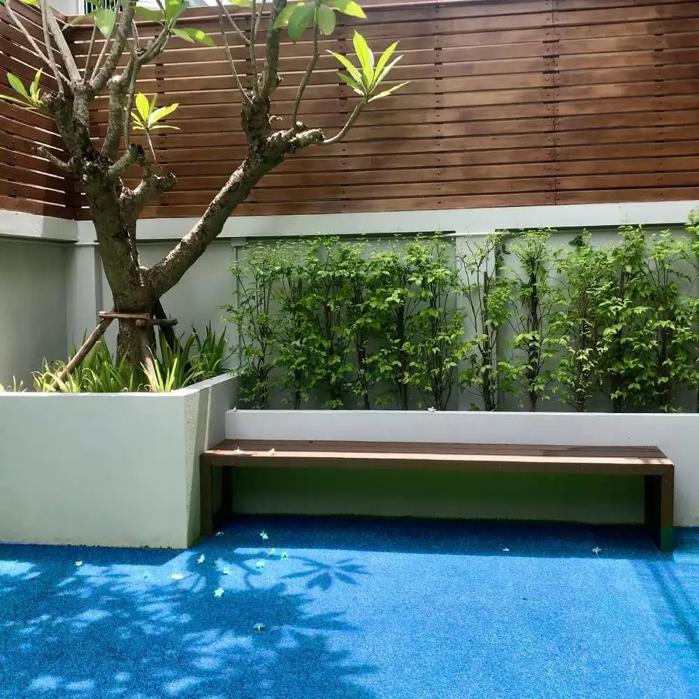 Kesme Suni Yapay Mavi Çim Halı 7 mm Balkon Teras Bahçe Dekoratif Kaymaz Kesme Suni Yapay Mavi Çim Halı 7 mm Balkon Teras Bahçe Dekoratif Kaymaz